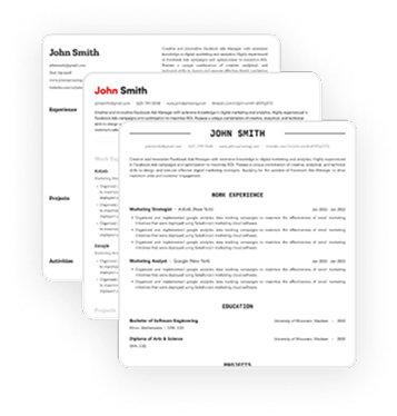 CareerLab’s AI resume builder showing customizable templates and real-time editing tools