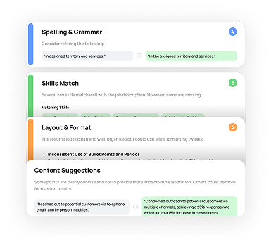 Resume analysis with optimization tips and ATS compatibility checks on CareerLab